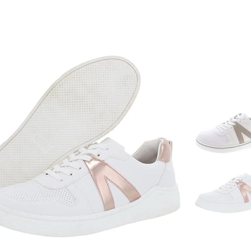 Mia Womens Alta Vegan Leather Lace Up Fashion Sneaker ROSE GOLD 9